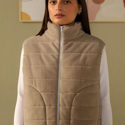 Muvazo Women Fleece Open Front Jacket-image-87