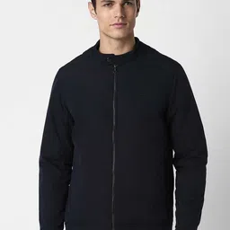 PETER ENGLAND UNIVERSITY Mock Collar Long Sleeves Bomber Jacket-picture-45