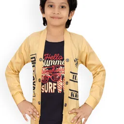 BAESD Boys Typography Printed Lightweight Tailored Jacket With Attached T-shirt-picture-38