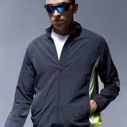 CAVA Colourblocked Mandarin Collar Lightweight  Windbreaker Jacket-image-3