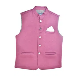 CAVIO Boys Pure Cotton Woven Nehru Jacket-picture-14