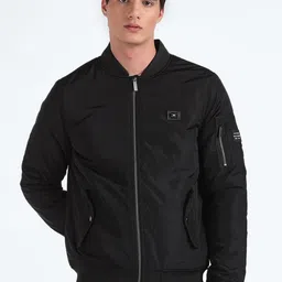 Flying Machine Stand Collar Bomber Jacket-picture-55