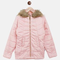 Crimsoune Club Girls Pink Padded Jacket-image-79