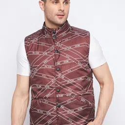 Duke Typography Printed Reversible Sleeveless Puffer Jacket-image-70