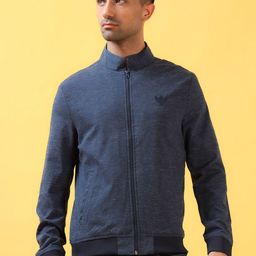 THINC Men Casually Sharp Mandarin Collar Solid Casual Bomber Jacket-image-87