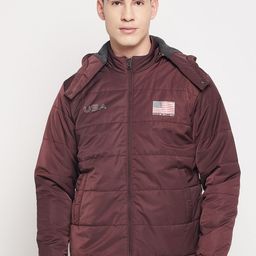 Duke Men Maroon Padded Jacket-52