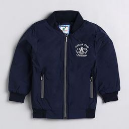 Toonyport Boys Navy Blue Solid Bomber Jacket-picture-40
