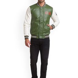 Being Human Colourblocked Stand Collar Bomber Jackets-33