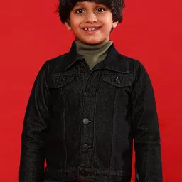TALES & STORIES Kids Washed Lightweight Cotton Denim Jacket-picture-56