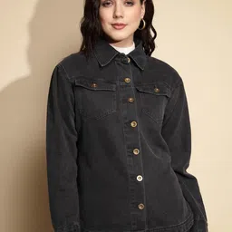 Global Republic Women Lightweight Outdoor Denim Jacket-picture-22