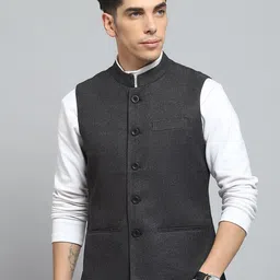 Monte Carlo Men Self Design Woollen Sleeveless Lightweight Outdoor Tailored Jacket-picture-35