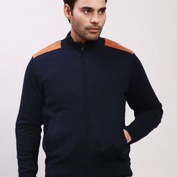 Parx Mock Collar Acrylic Sporty Jacket-image-37