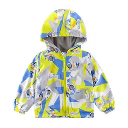 StyleCast Boys Yellow Insulator Abstract Printed Bomber Jacket-image-53