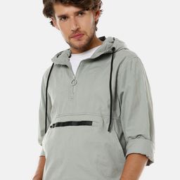 Campus Sutra Men Grey Windcheater Sporty Jacket-19