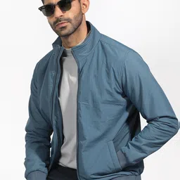 RARE RABBIT Men Cerno Puffer Mock Collar Jacket-image-2