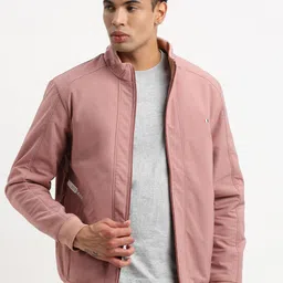 SHOWOFF Mock Collar Windcheater Bomber Jacket-image-8
