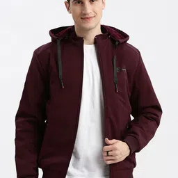 SHOWOFF Rapid-Dry Windcheater Hooded Bomber Jacket-image-69