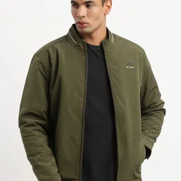 SHOWOFF Mock Collar Windcheater Bomber Jacket-69