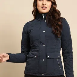 Lakshita Women Solid Cotton Bomber Jacket-picture-10