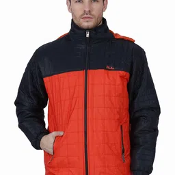 Plutus Colourblocked Mock Collar Puffer Jacket-picture-20