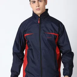 Plutus Colourblocked Mock Collar Sporty Jacket-picture-19