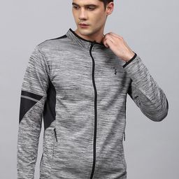 Campus Sutra Men Grey Windcheater Outdoor Sporty Jacket-image-25