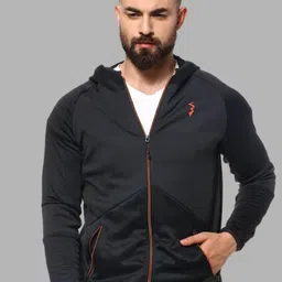 Campus Sutra Hooded Windcheater Sporty Jacket-image-11