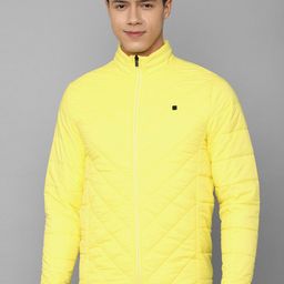 Allen Solly Men Yellow Cotton Quilted Jacket-picture-26