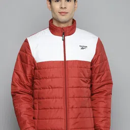 Reebok Men Red & White Colourblocked MP Light Padded Jacket-36