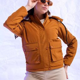 Freehand by The Indian Garage Co Mustard Lightweight Padded Jacket-image-20