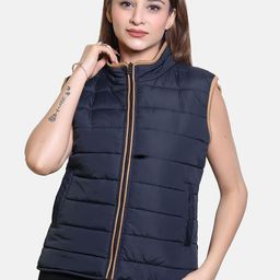 BAESD Women Striped Lightweight Puffer Jacket-image-71