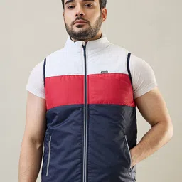 TIM PARIS Men Colourblocked Polyester Lightweight Puffer Jacket-picture-42
