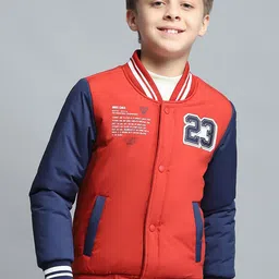 Monte Carlo Boys Stand Collar Colourblocked Casual Lightweight Bomber Jacket-picture-39