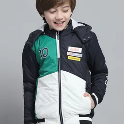 Monte Carlo Boys Hooded Colourblocked Casual Lightweight Bomber Jacket-image-71