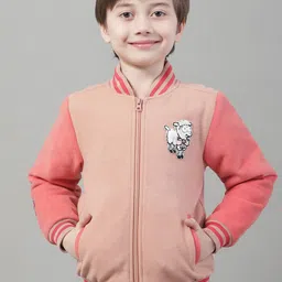 HOUSE OF VEDAS Boys Stand Collar Lightweight Bomber Jacket-image-86
