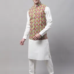 Jompers Men Printed Kurta With Pyjamas-picture-19