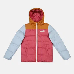 Puma Unisex Kids Colourblocked Puffer Regular Fit  Jacket-image-65