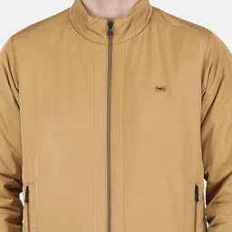 Monte Carlo Men Plus Size Mustard Solid Bomber Jacket image 5