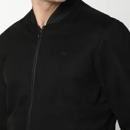 Mufti Stand Collar Open Front Bomber Jacket image 2
