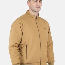 Monte Carlo Men Plus Size Mustard Solid Bomber Jacket image 4