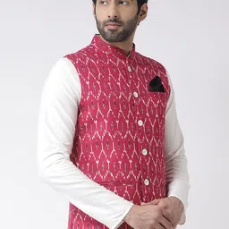 KISAH Printed Nehru Jacket image 5