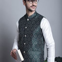 Jompers Printed Nehru Jacket image 4