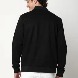 Mufti Stand Collar Open Front Bomber Jacket image 5