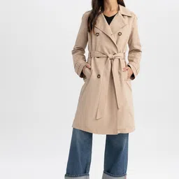 DeFacto Lapel Collar Shoulder Tabs Longline Tailored Jacket image 5