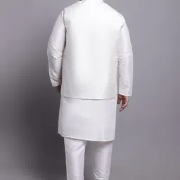 SOJANYA PLUS Regular Kurta & Pyjamas With Nehrujacket image 5