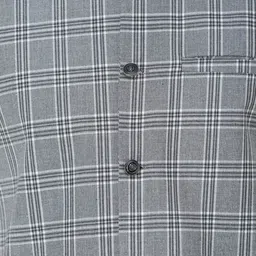 Exotic India Double Checked Pattern Nehru Jacket image 3