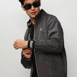 SHOWOFF Mock Collar Windcheater Bomber Jacket-32