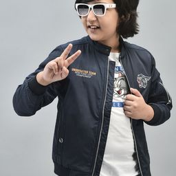 Crimsoune Club Boys Graphic Embroidered Lightweight Bomber Jacket-image-22