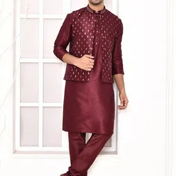 MAAHI FABS Men Regular Kurta with Churidar-5