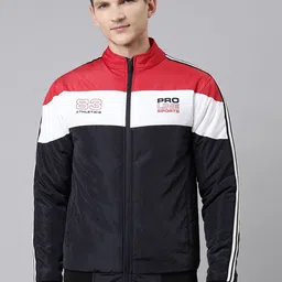 Proline Active Men Red Colourblocked Training or Gym Bomber-22